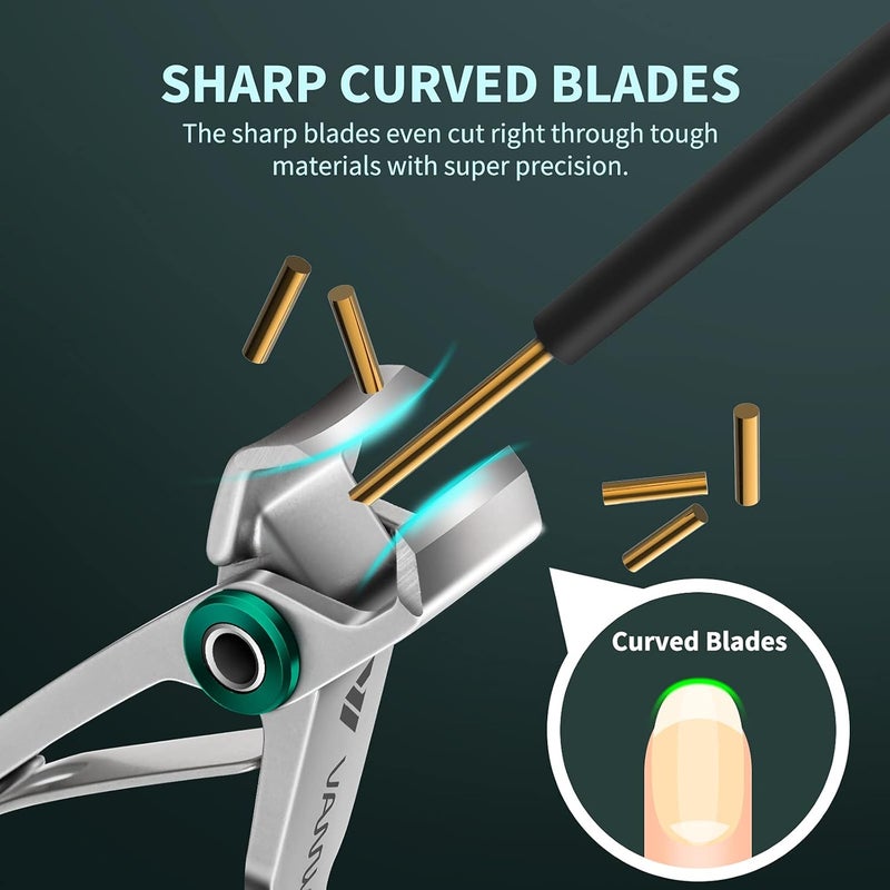 VANWIN Nail Clippers for Thick Nails, 16mm Wide Jaw Opening Oversized Toenail Clippers Cutter with Sharp Curved Blade and Nail File, Heavy Duty Stainless Steel Fingernail Clippers for Seniors Elderly - Image 4